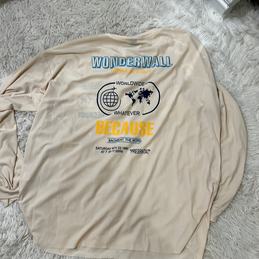 Oversized slinky shirt